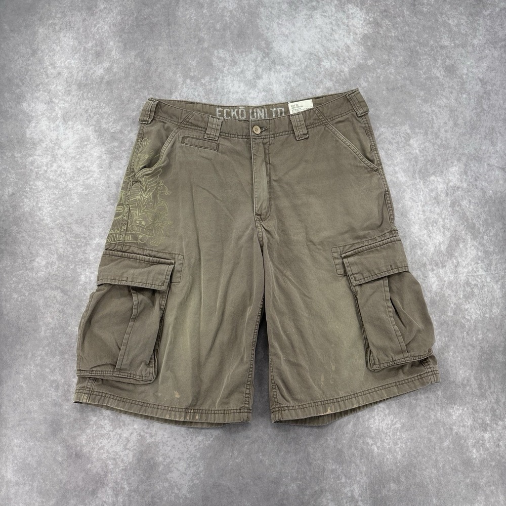 Vintage Y2K Ecko Unltd. Cargo Shorts Size 36